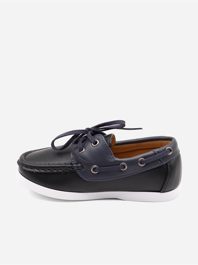 Mocassins a lacets Noir - Kiabi