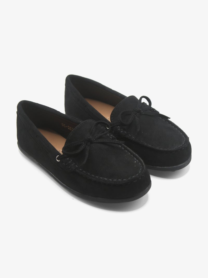Mocassins à nœud cousu Noir - Kiabi
