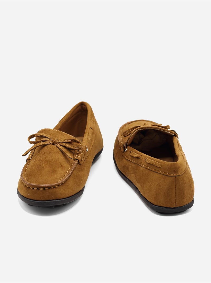 Mocassins à noeuds Camel - Kiabi