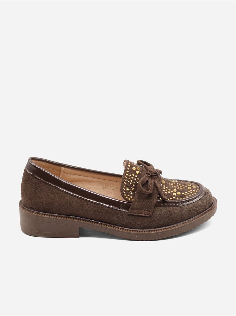 Mocassins à noeuds Marron - Kiabi