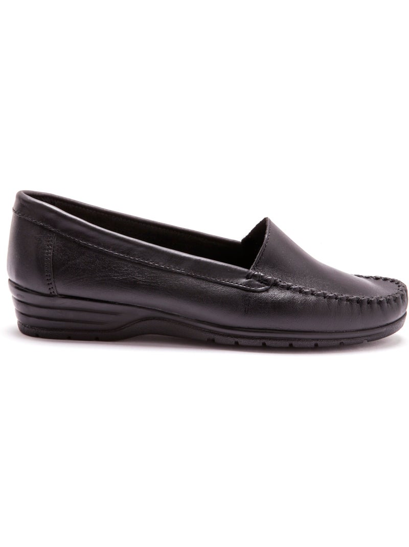 Mocassins à plateau lisse - PEDICONFORT Noir Noir - Kiabi