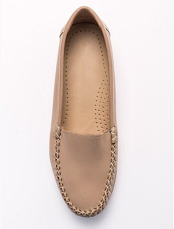 Mocassins à plateau lisse