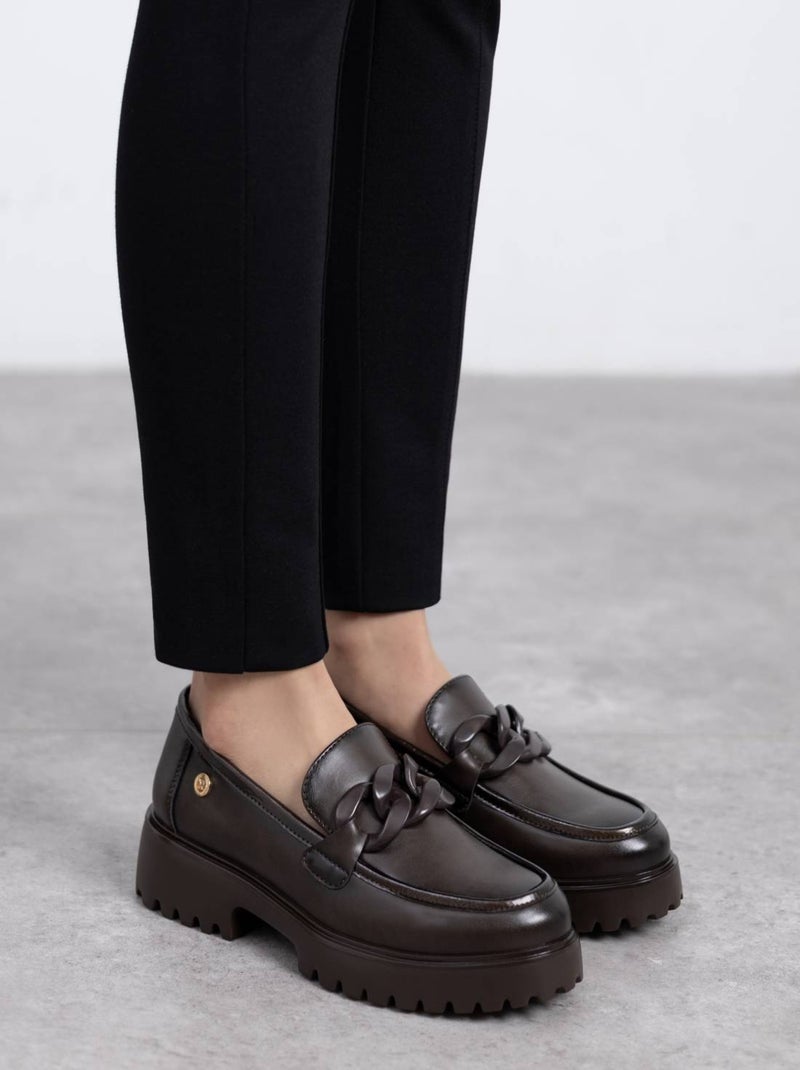 Mocassins à plateforme femme Marron - Kiabi