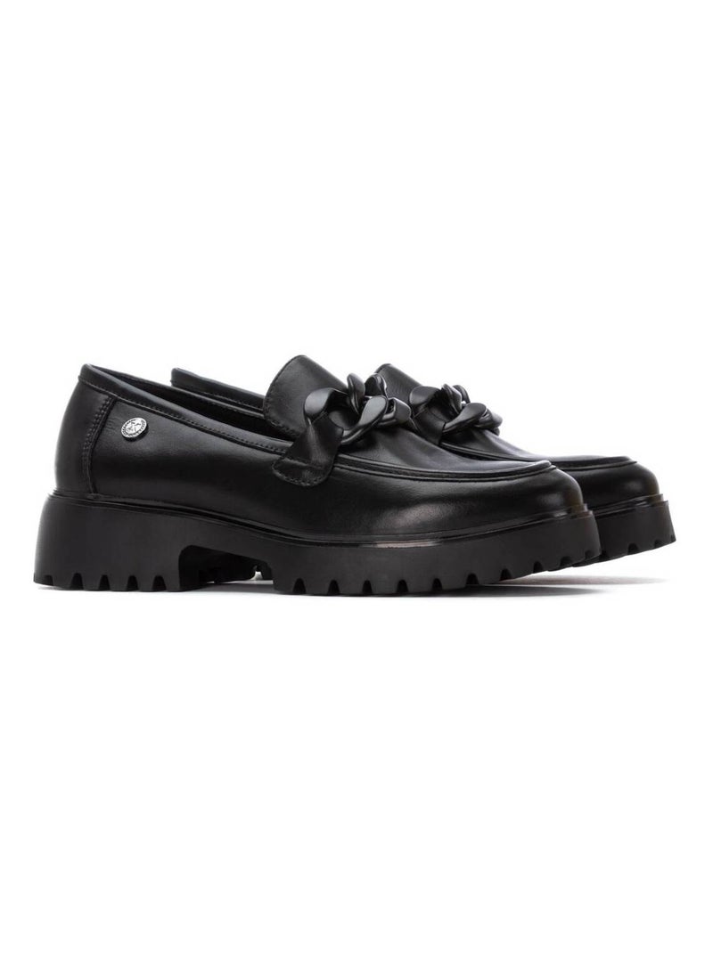 Mocassins à plateforme femme Noir - Kiabi