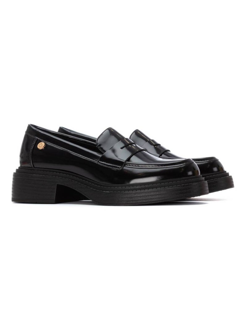 Mocassins à plateforme femme Noir - Kiabi