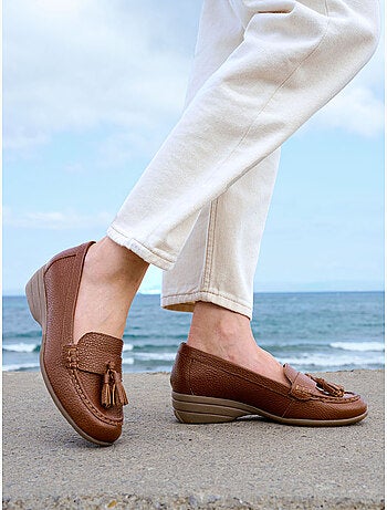 Mocassins à pompons femme - PEDICONFORT