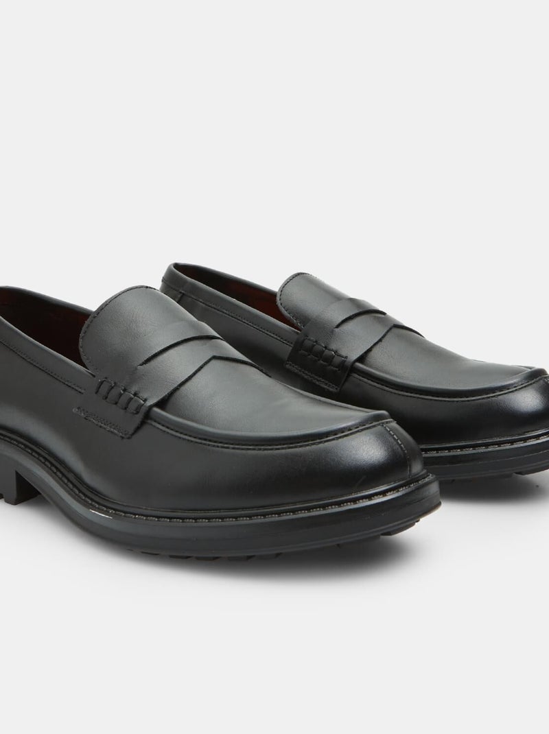 Mocassins à semelle track BATA Noir - Kiabi