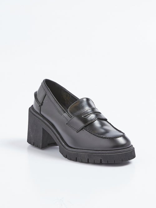 Mocassins à talon avec semelle crantée - AFIBEL - Kiabi