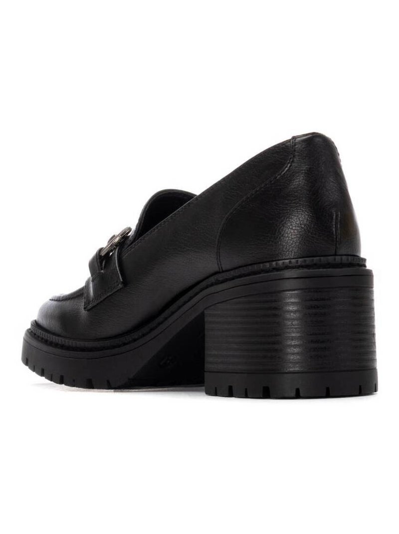 Mocassins à talon femme Noir - Kiabi