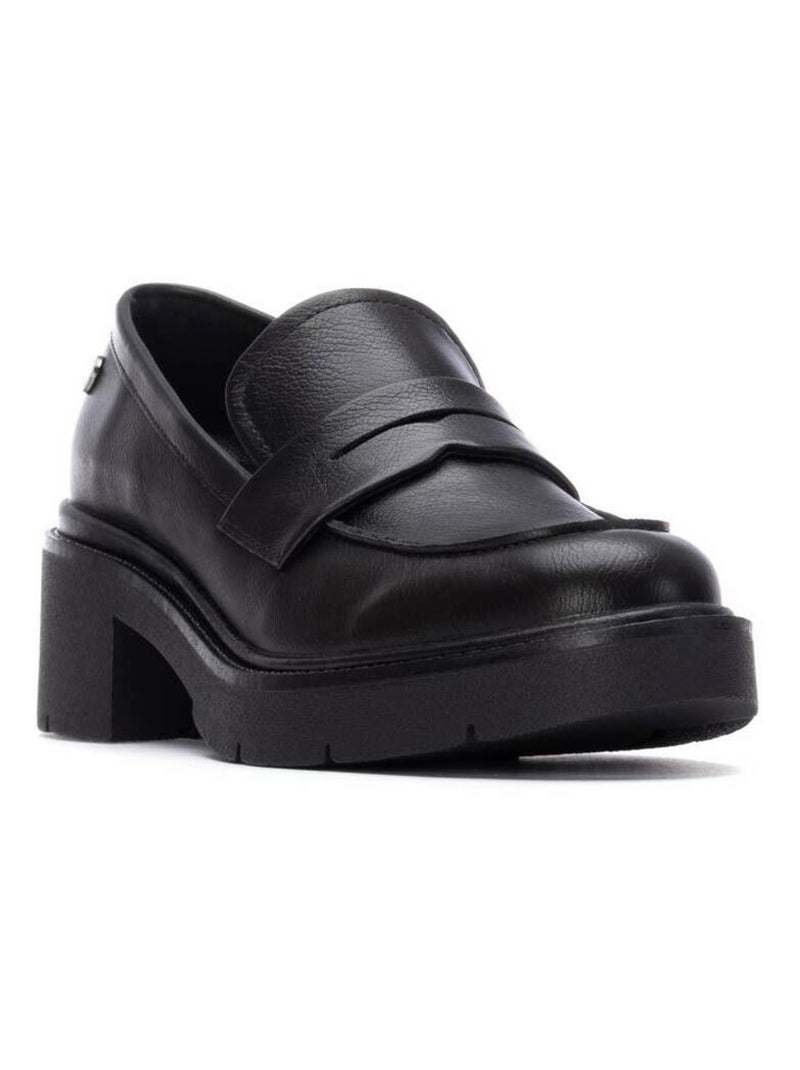 Mocassins à talon femme Noir - Kiabi