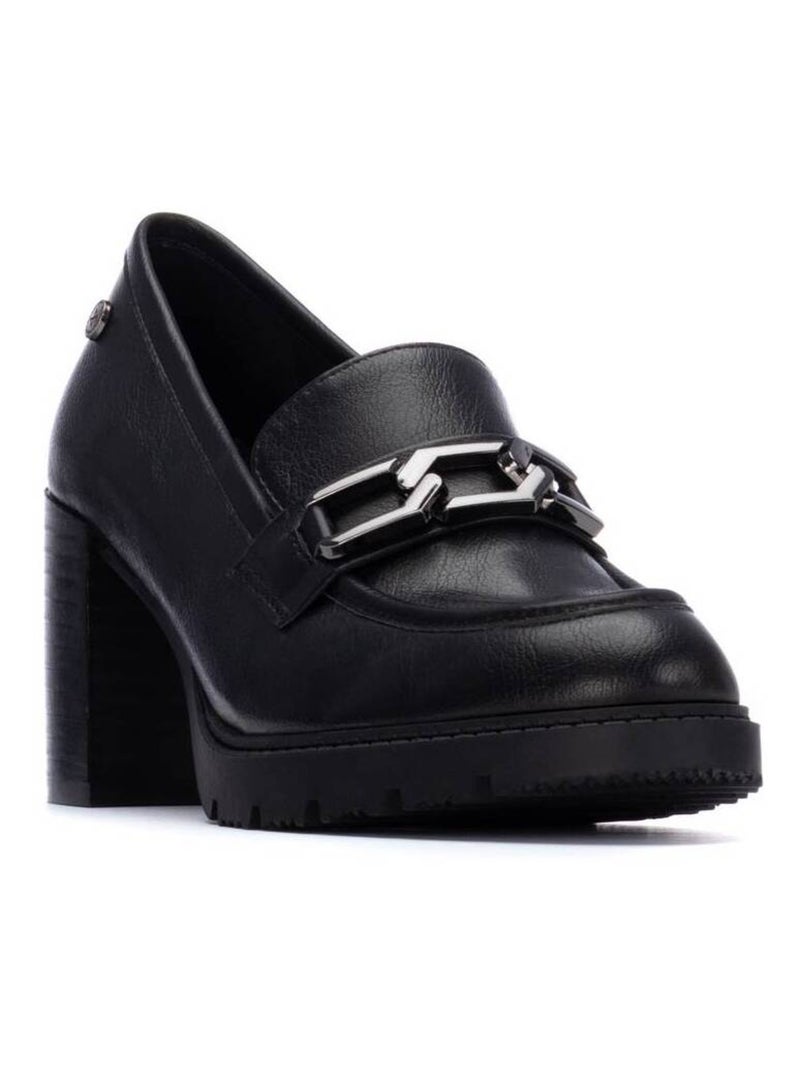 Mocassins à talon femme Noir - Kiabi
