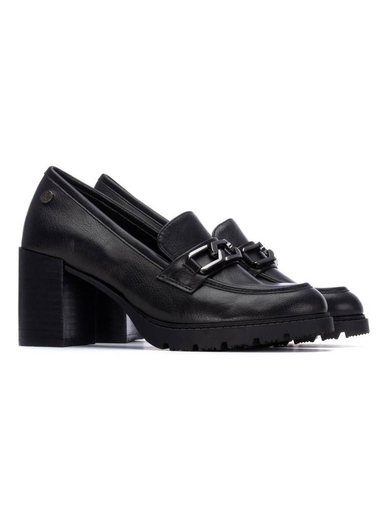 Mocassins à talon femme Noir - Kiabi