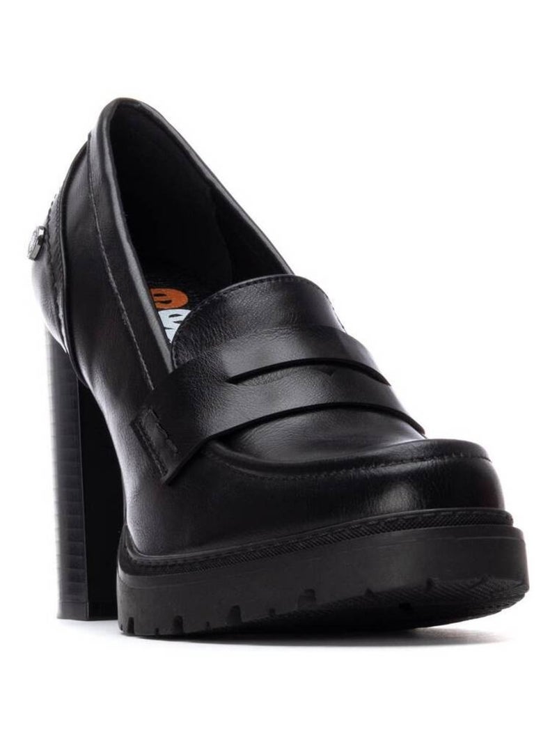Mocassins à talon femme Noir - Kiabi