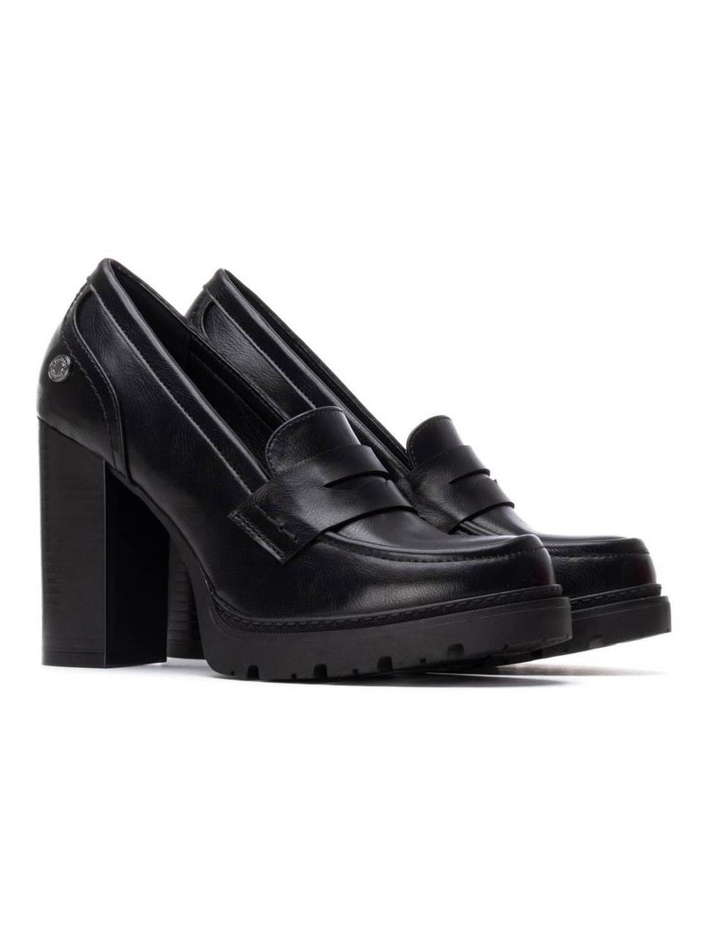 Mocassins à talon femme Noir - Kiabi