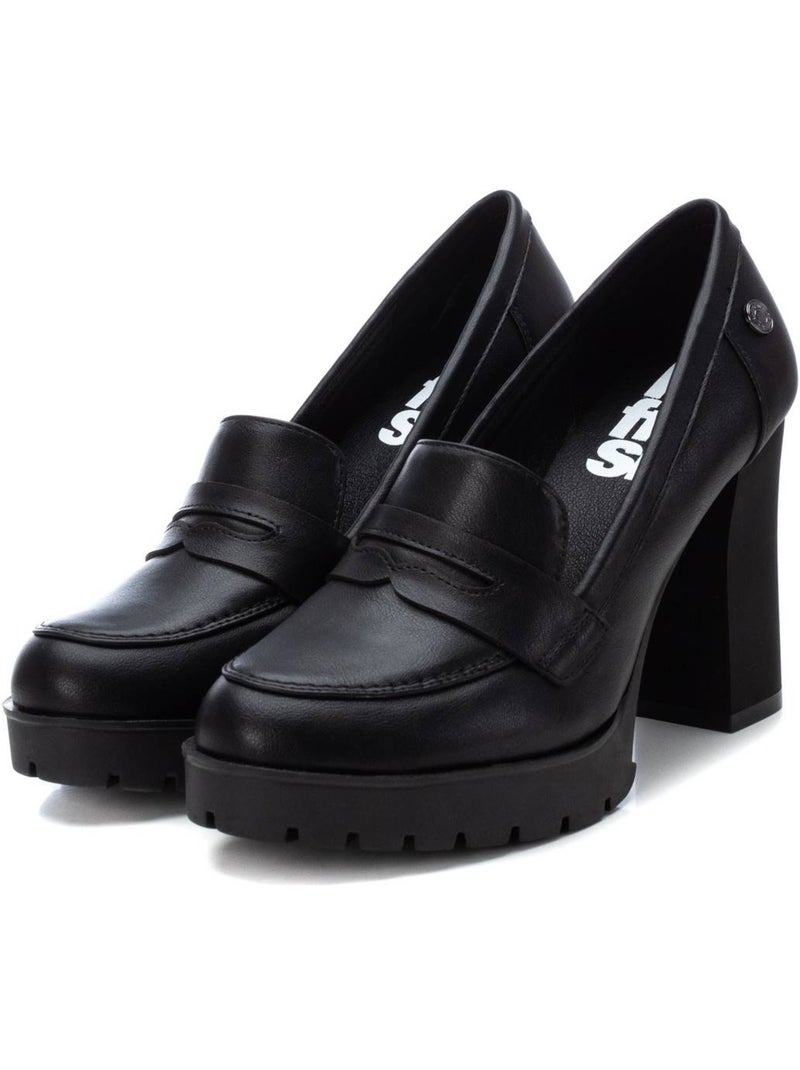 Mocassins à talon femme Noir - Kiabi