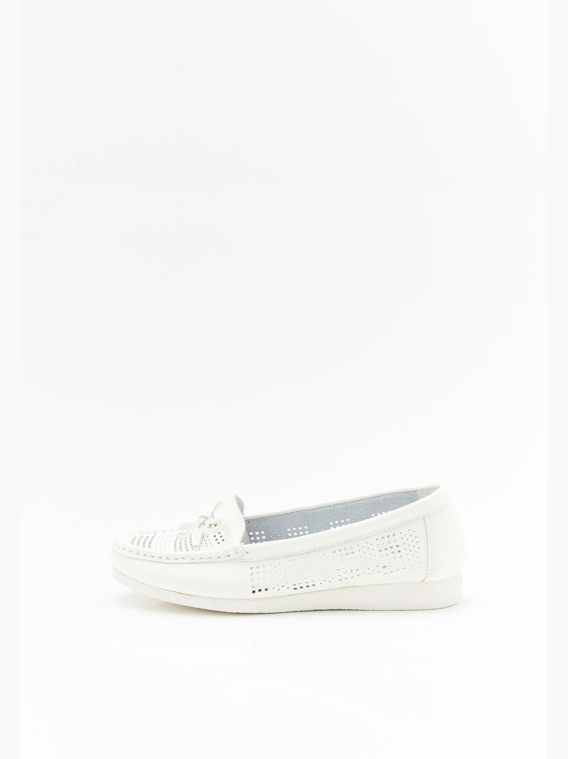 Mocassins ajourés - Damart Marron - Kiabi