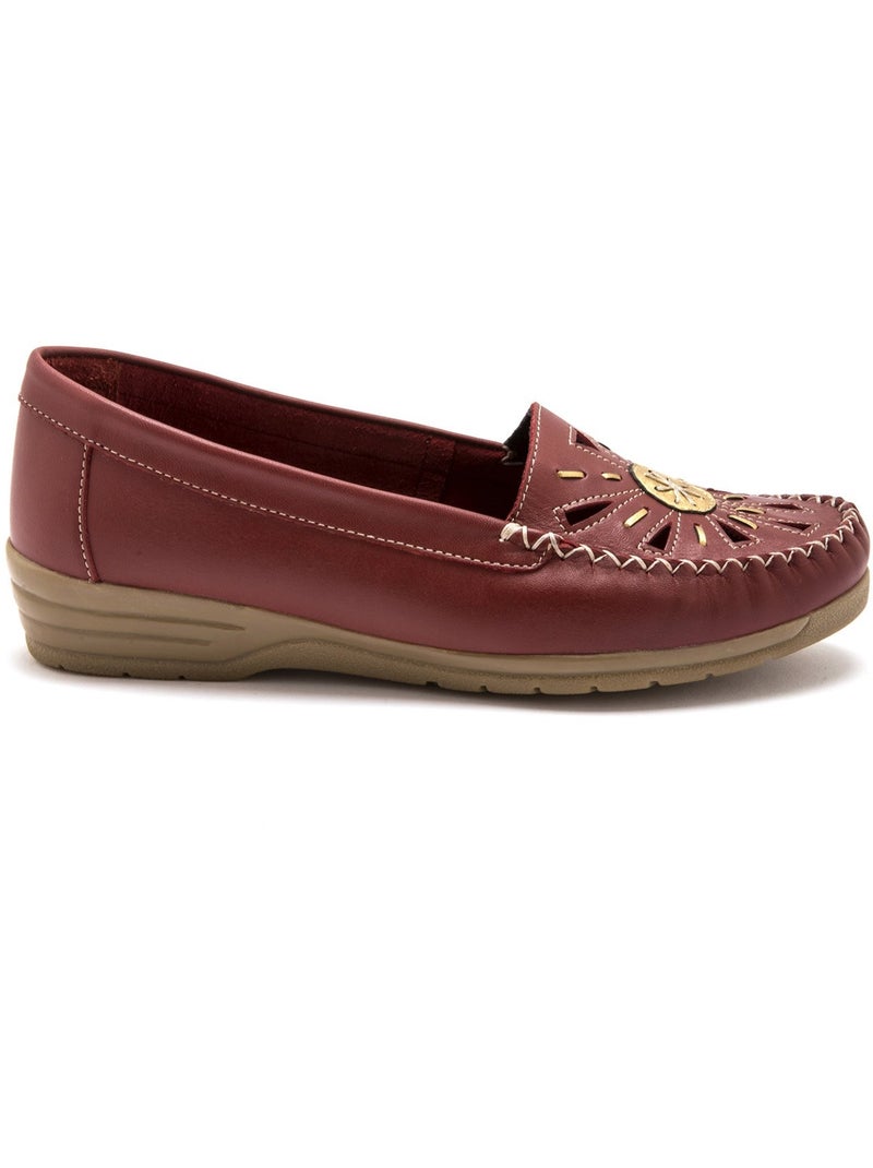 Mocassins ajourés - PEDICONFORT Bordeaux - Kiabi