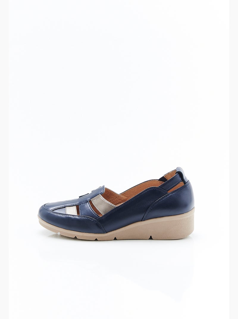 Mocassins ajourés Amortyl - Damart Bleu - Kiabi