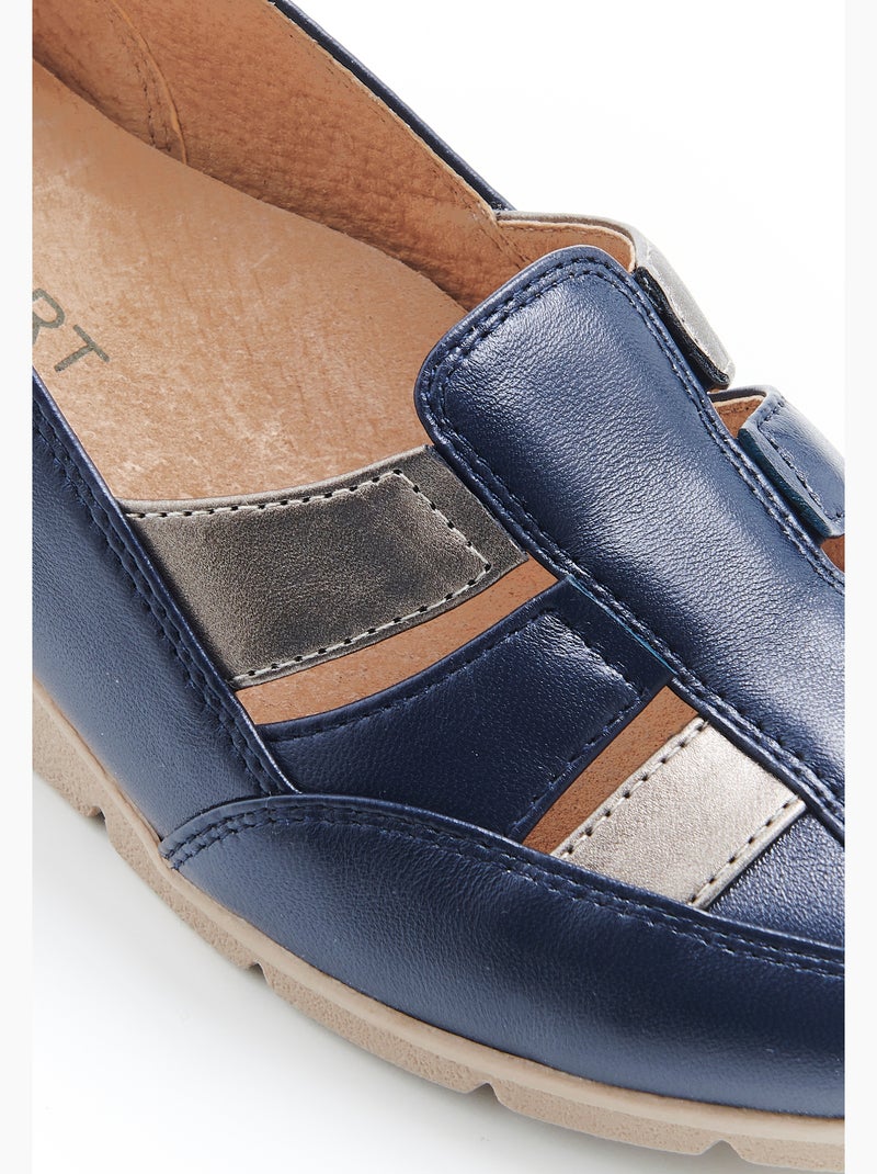 Mocassins ajourés Amortyl - Damart Bleu - Kiabi