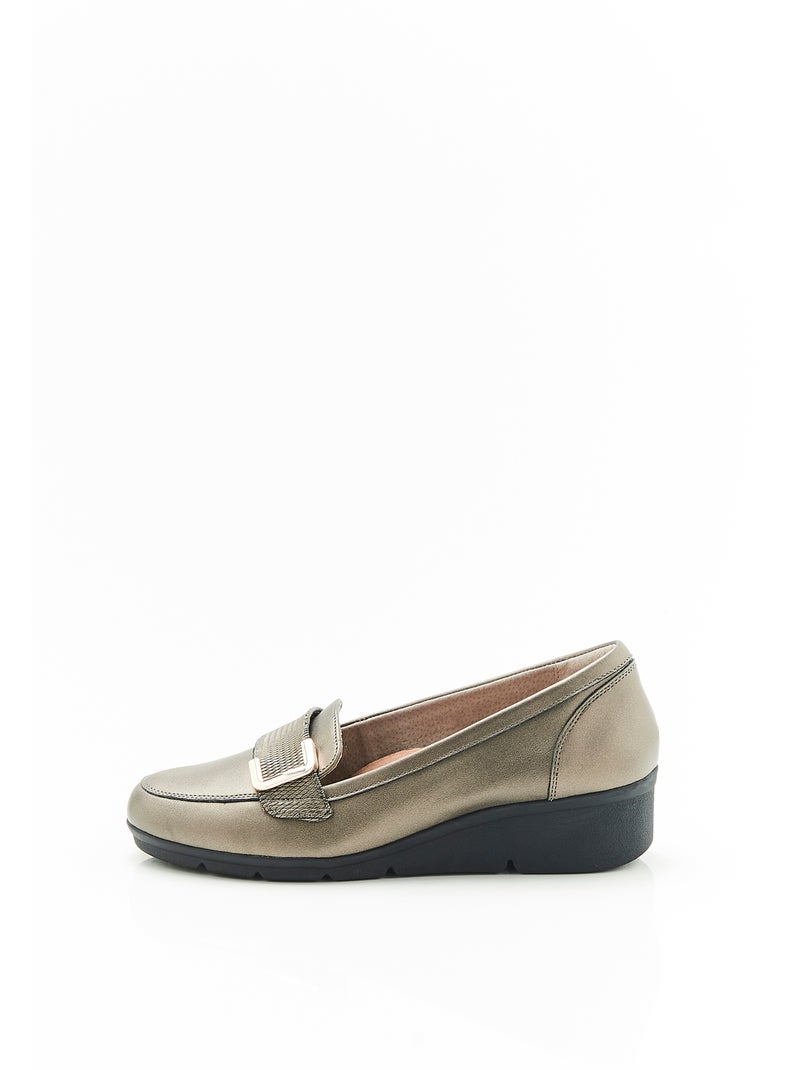 Mocassins amortyl boucle fantaisie - damart Marron - Kiabi