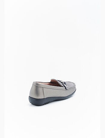 Mocassins amortyl dessus croûte de cuir grainé - damart
