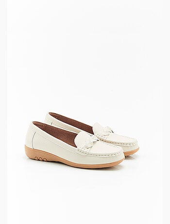 Mocassins amortyl dessus croûte de cuir grainé - damart