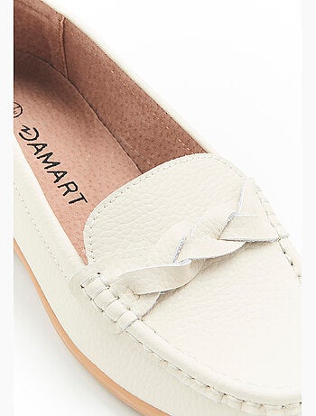 Mocassins amortyl dessus croûte de cuir grainé - damart