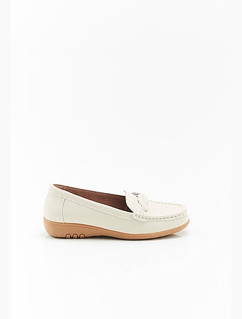 Mocassins amortyl dessus croûte de cuir grainé - damart