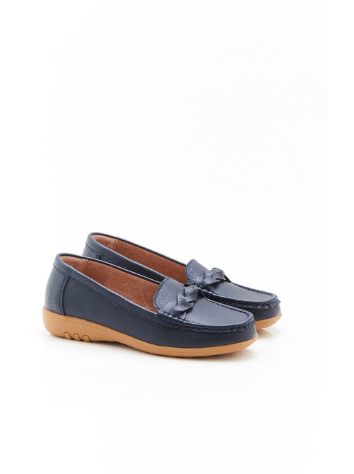 Mocassins Amortyl dessus croûte de cuir grainé - Damart - Kiabi