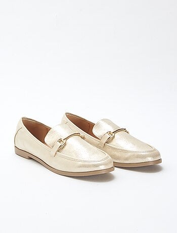 Mocassins argentées et pailletées