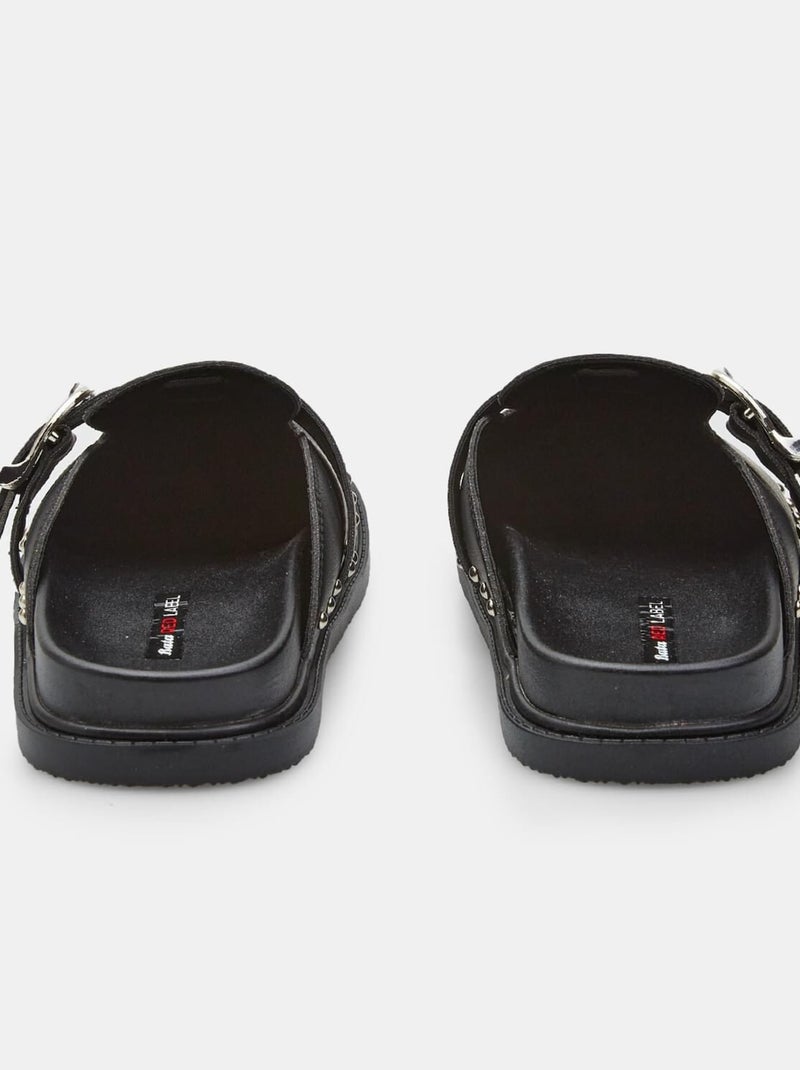 Mocassins  avec boucle et clous Bata Red Label Noir - Kiabi