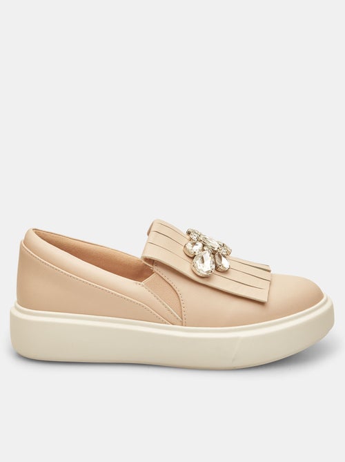 Mocassins avec franges et détail bijou BATA - Kiabi
