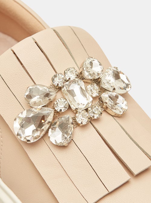 Mocassins avec franges et détail bijou BATA - Kiabi