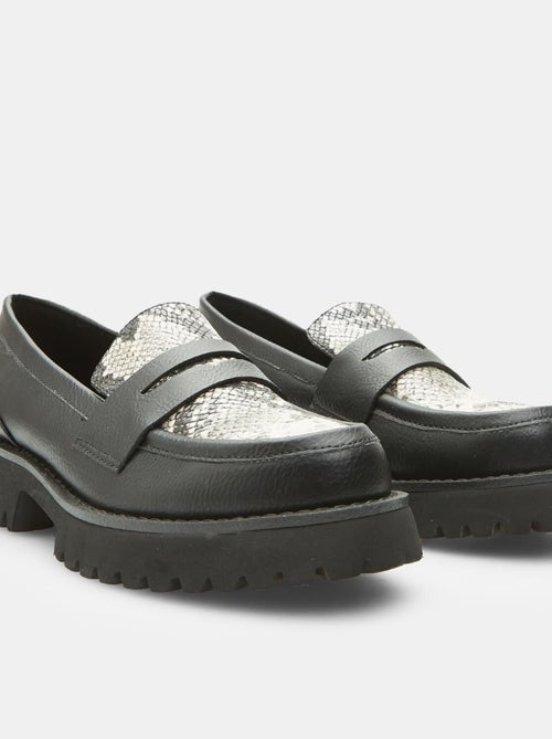 Mocassins avec imprimé python BATA - Kiabi