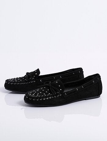 Mocassins avec liens et clous métal - AFIBEL