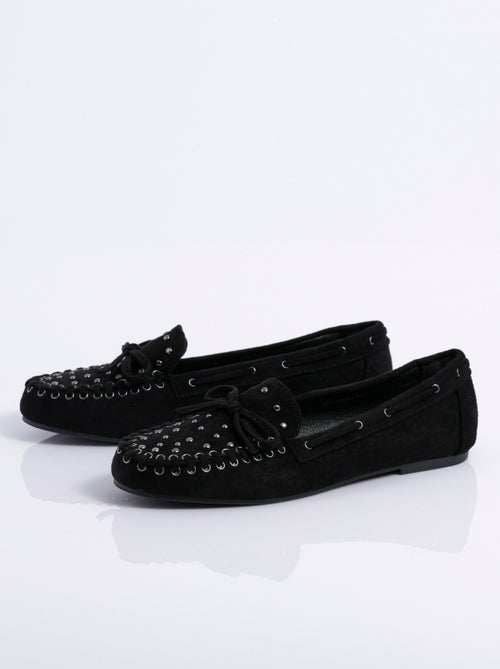 Mocassins avec liens et clous métal - AFIBEL - Kiabi