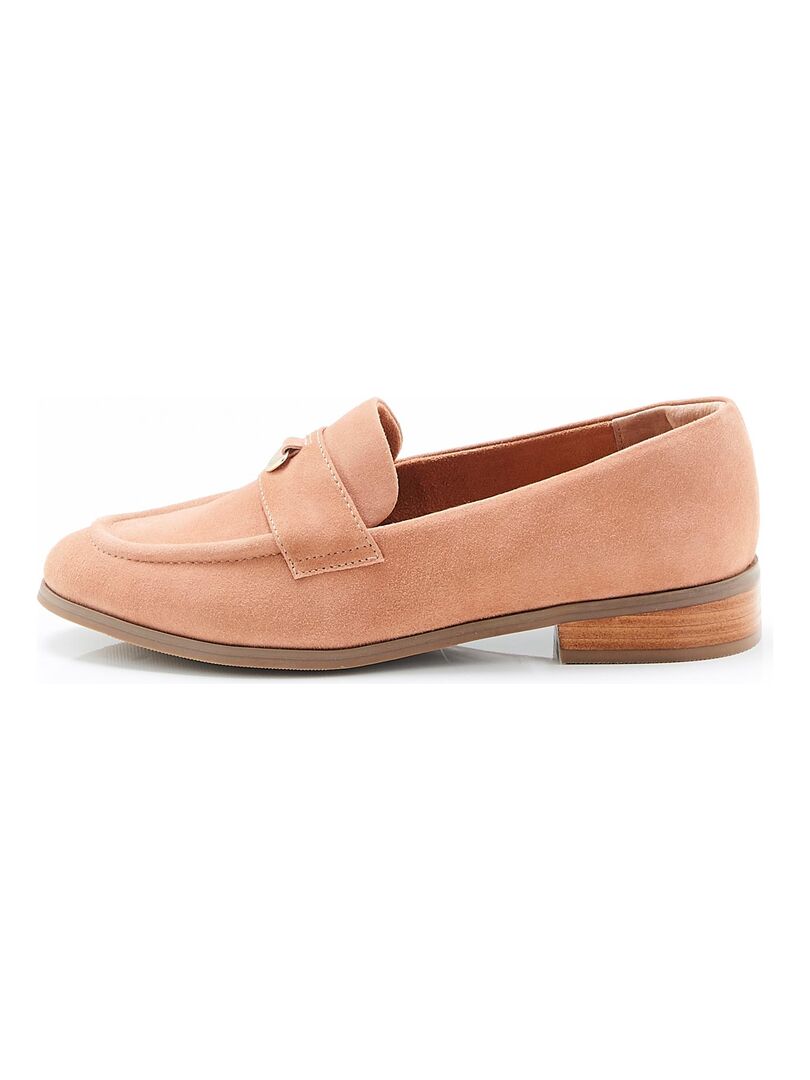 Mocassins à ornement froncé - Camel