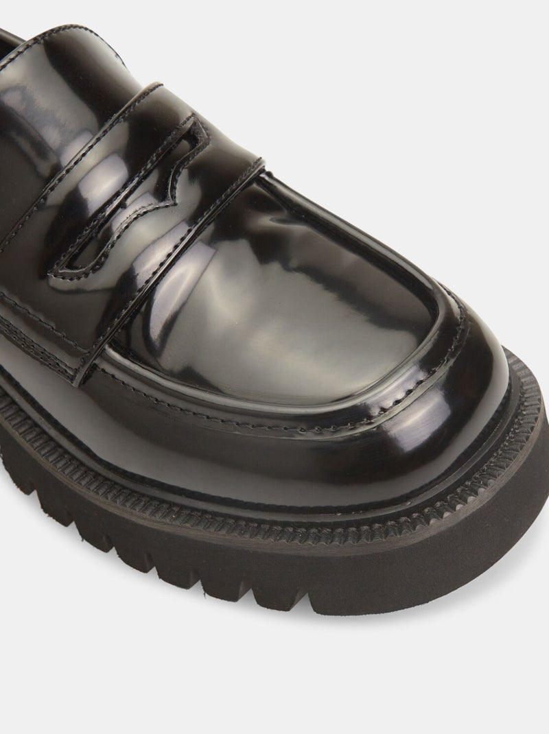 Mocassins avec semelle track BATA Noir - Kiabi