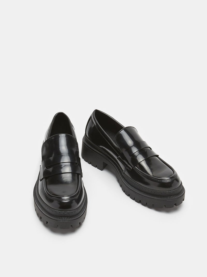 Mocassins avec semelles crantées BATA Noir - Kiabi