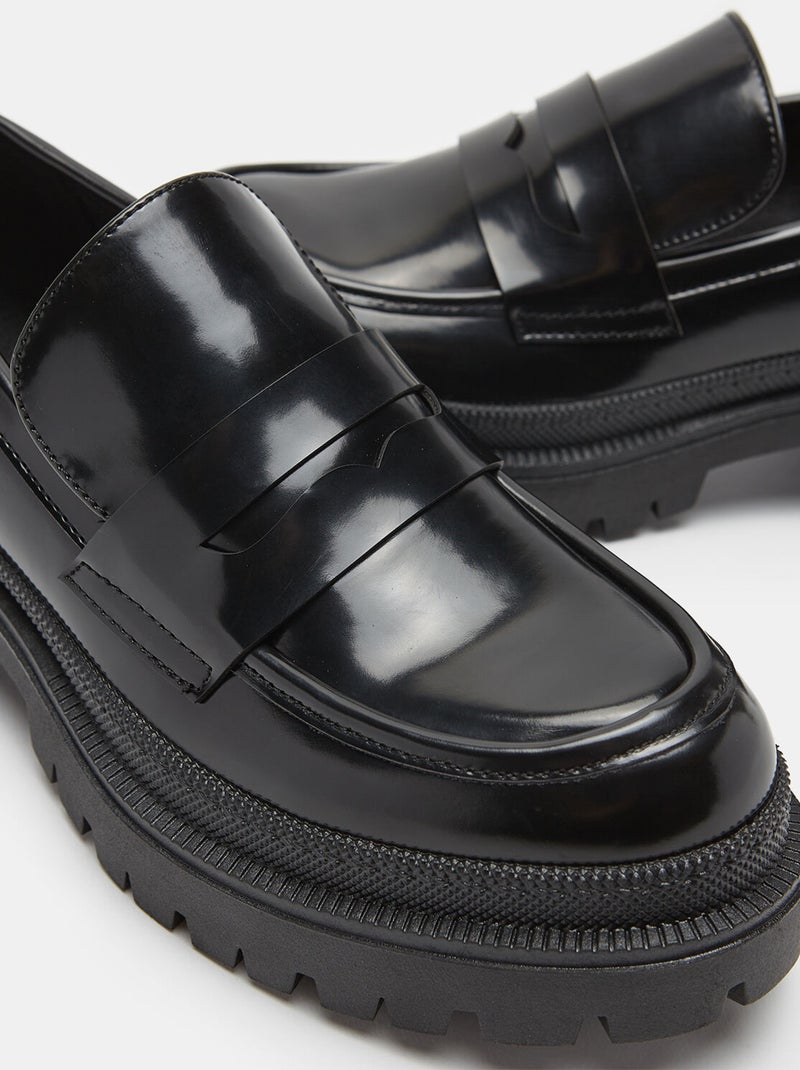 Mocassins avec semelles crantées BATA Noir - Kiabi
