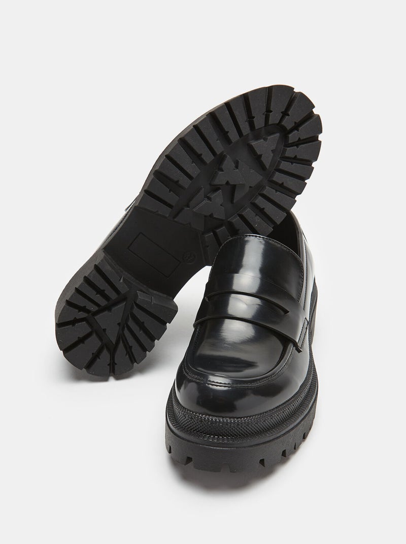 Mocassins avec semelles crantées BATA Noir - Kiabi