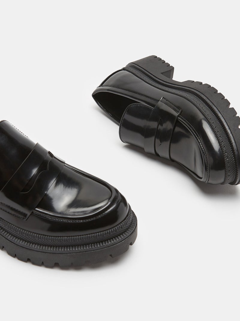 Mocassins avec semelles crantées BATA Noir - Kiabi