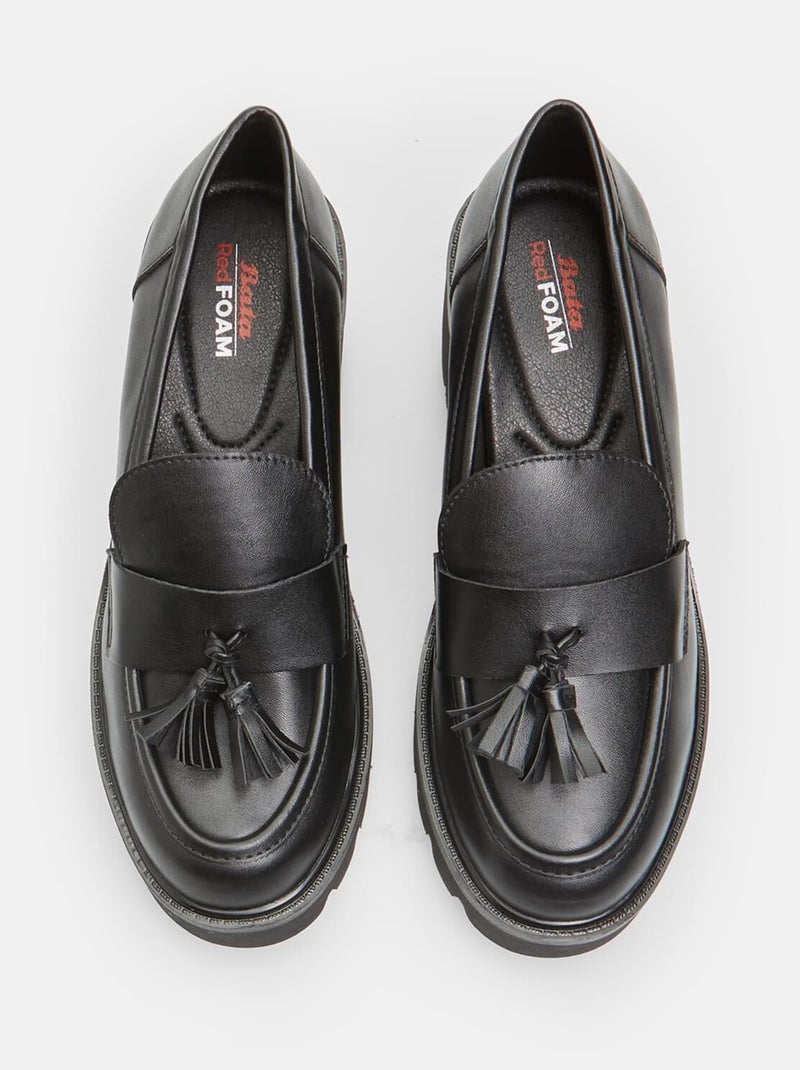 Mocassins avec talon BATA Noir - Kiabi