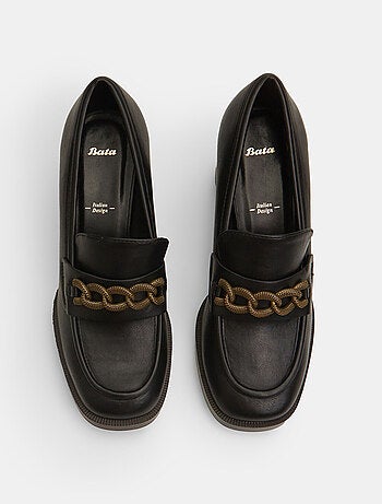 Mocassins avec talon et chaîne BATA