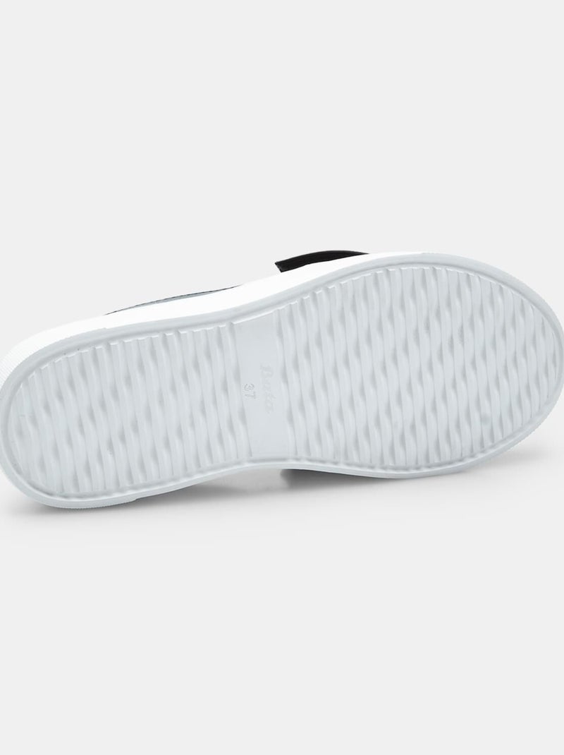 Mocassins Bata avec nœud Noir - Kiabi