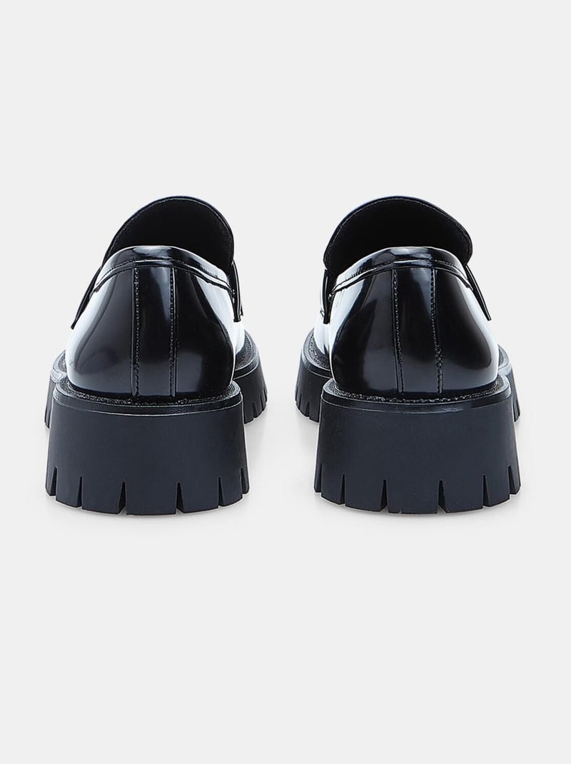 Mocassins  Bata avec semelle track Noir - Kiabi