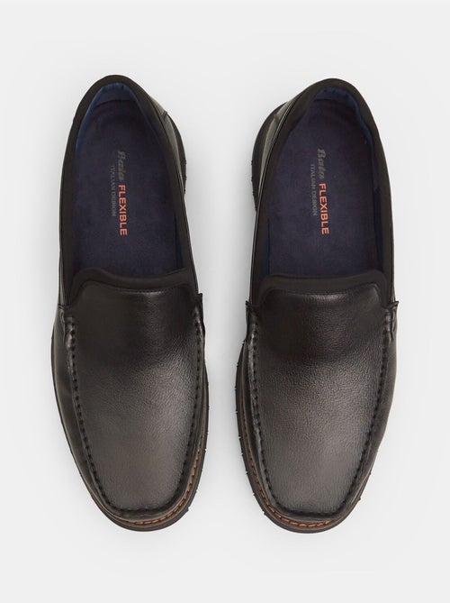 Mocassins Bata Flexible en cuir - Kiabi