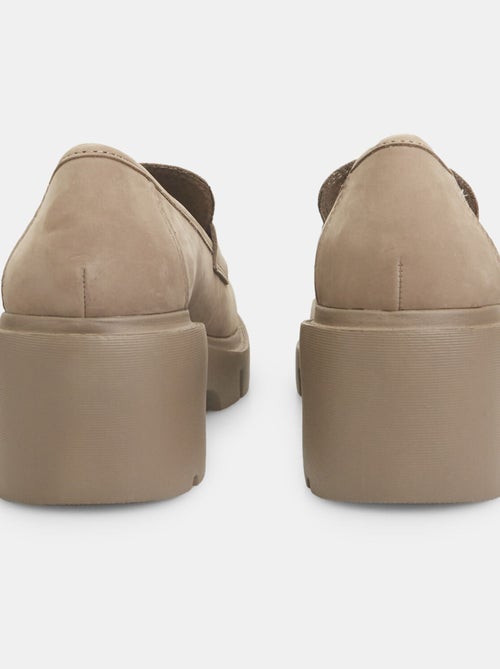 Mocassins Bata Flexible en cuir velours BATA - Kiabi