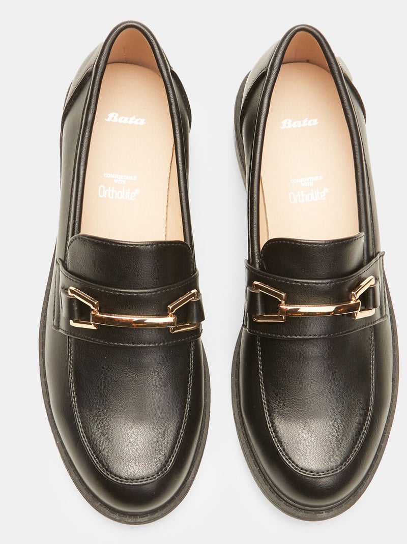 Mocassins BATA Noir - Kiabi