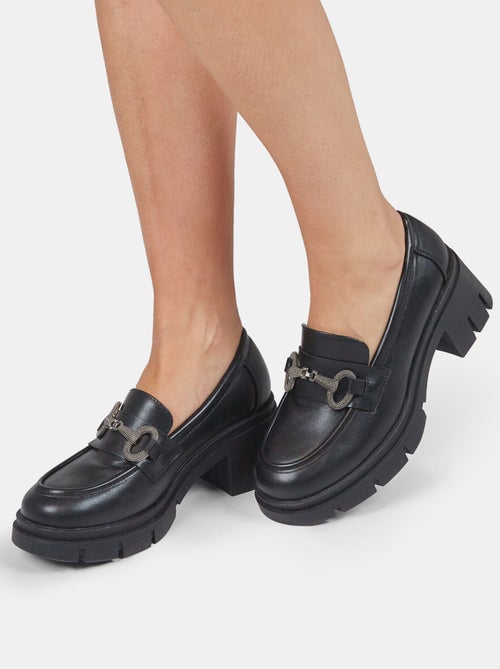 Mocassins Bata Red Label avec talon midi et barrette BATA - Kiabi Mocassins Bata Red Label avec talon midi et barrette BATA - Kiabi